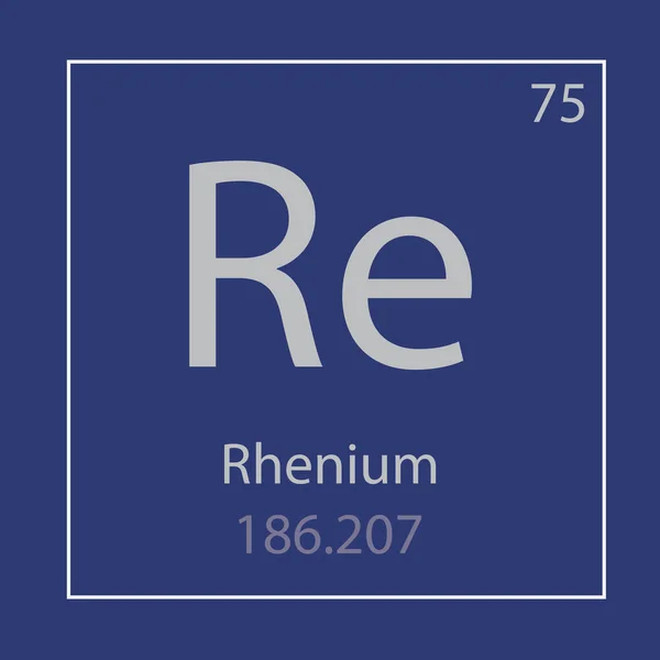 Rhenium Grundämne Ikon Vektor Illustration — Stock vektor