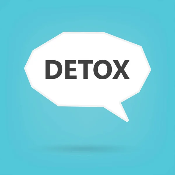 Detox Ditulis Speech Bubble Vector Illustration - Stok Vektor