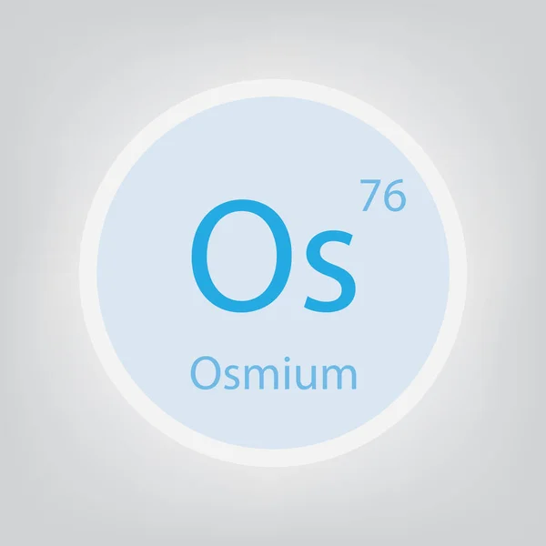 Osmium Grundämne Ikon Vektor Illustration — Stock vektor