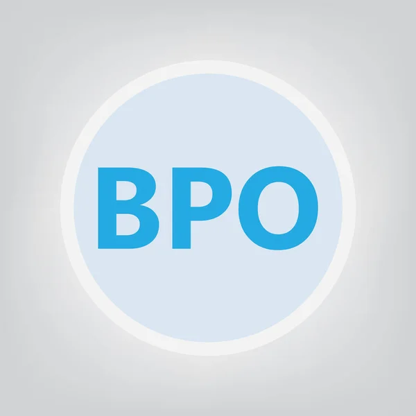 Bpo Business Process Outsourcing Vektor Illusztráció — Stock Vector