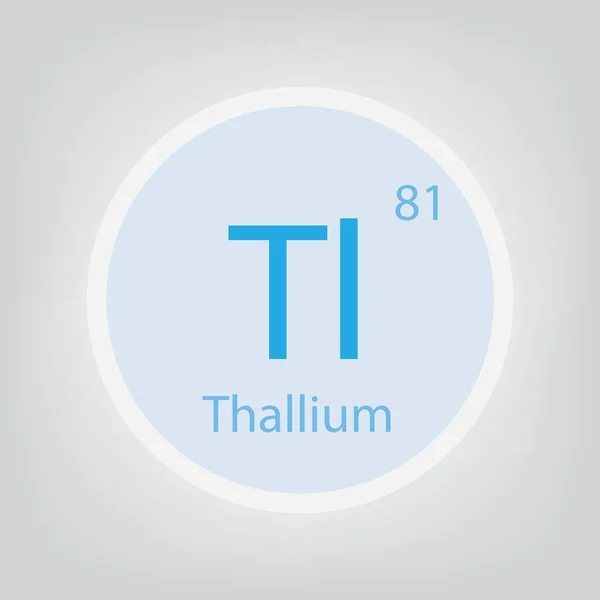 Thallium Chemisches Element Icon Vektor Illustration — Stockvektor