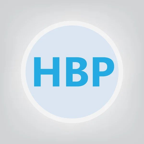 Hbp Bluthochdruck Vektorillustration — Stockvektor