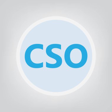 CSO (baş güvenlik görevlisi)-vektör çizim