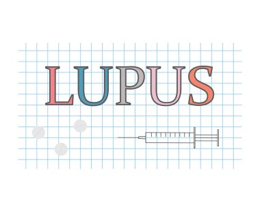 Lupus söylentilere göre kareli kağıt levha-vektör çizim