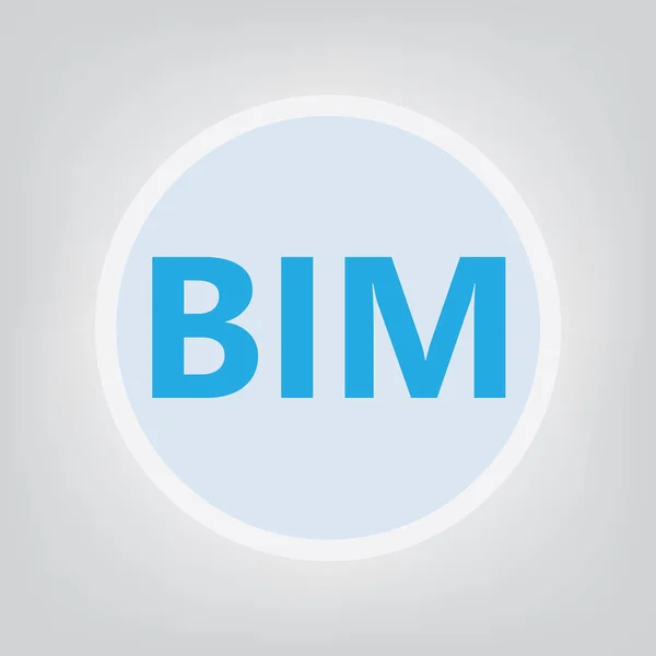 Bim Building Information Modeling Vektor Illustration — Stock vektor