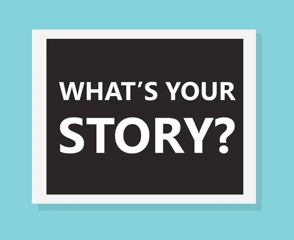 什么是你的故事概念 矢量插图 — 图库矢量图片