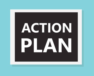 eylem planı kavramı - vektör illüstrasyonu