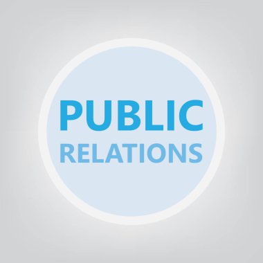 Halkla ilişkiler kavramı-vektör çizim
