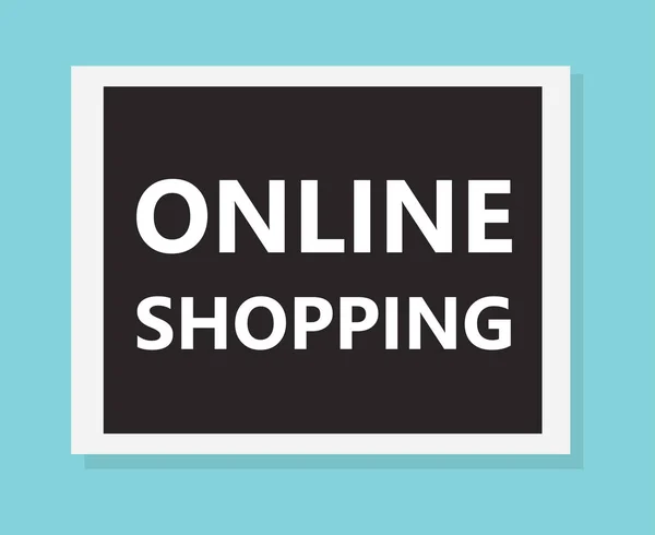 Online Alışveriş Kavramı Vektör Çizim — Stok Vektör