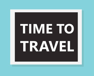 zaman kavramı-vektör çizim seyahat için