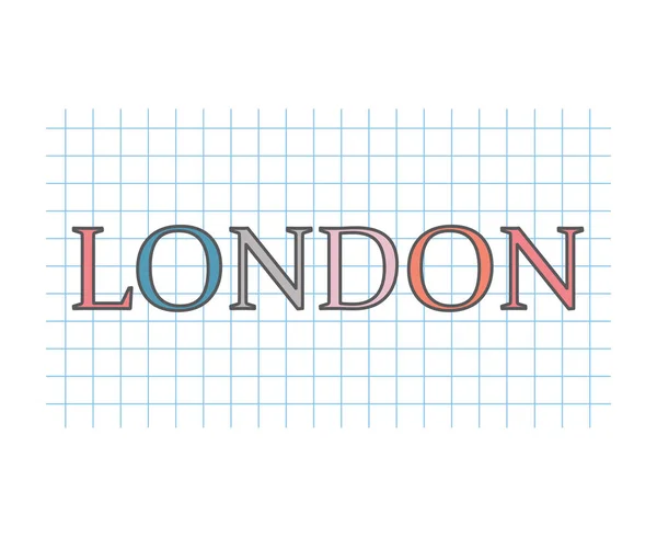 Λονδίνο Έννοια Διανυσματικά Εικονογράφηση — Διανυσματικό Αρχείο