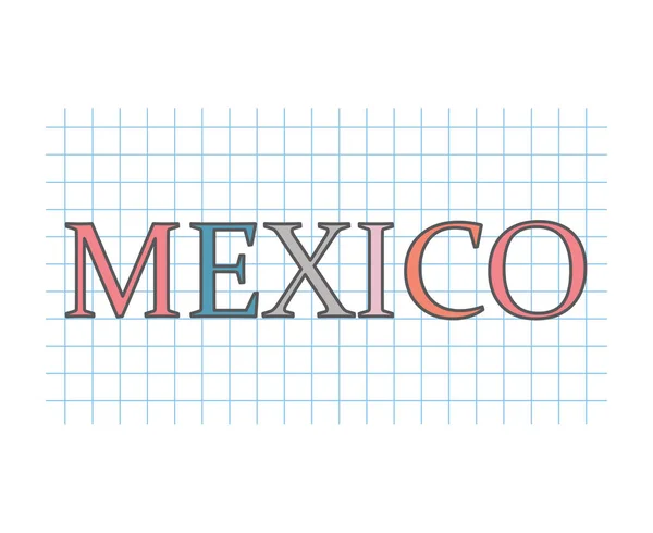 México Concepto Vector Ilustración — Archivo Imágenes Vectoriales