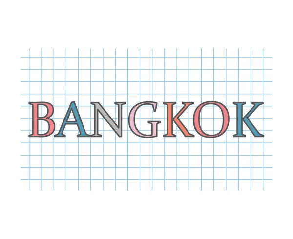 Bangkok Concetto Illustrazione Vettoriale — Vettoriale Stock