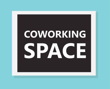 Uzay kavramı-vektör çizim coworking