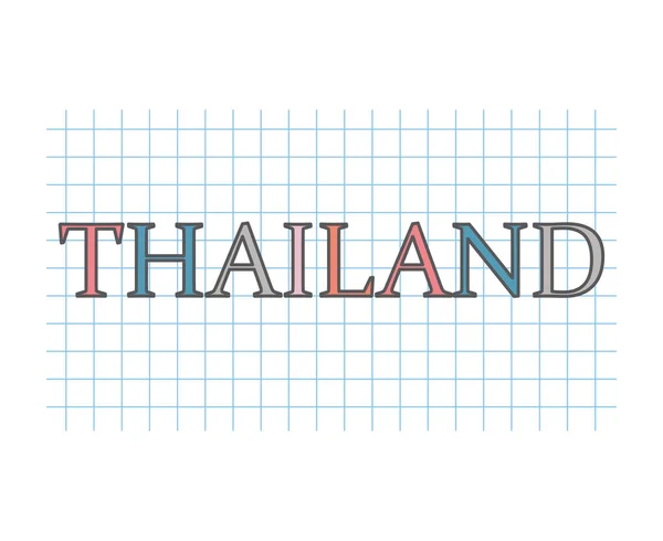 Thailand Concept Vector Illustratie — Stockvector