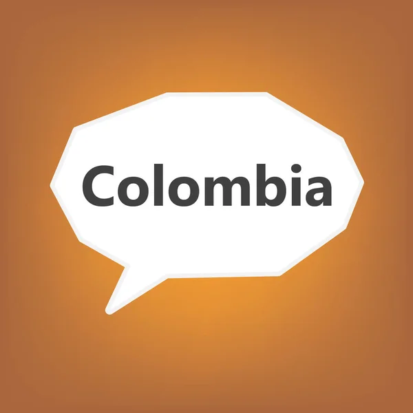 Colombia Concepto Vector Ilustración — Vector de stock