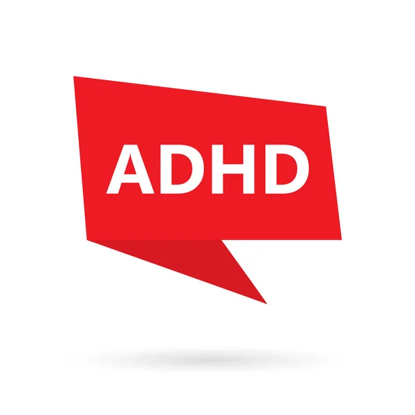 吹き出し上の Adhd 注意欠陥多動性障害 の単語 — ストックベクタ