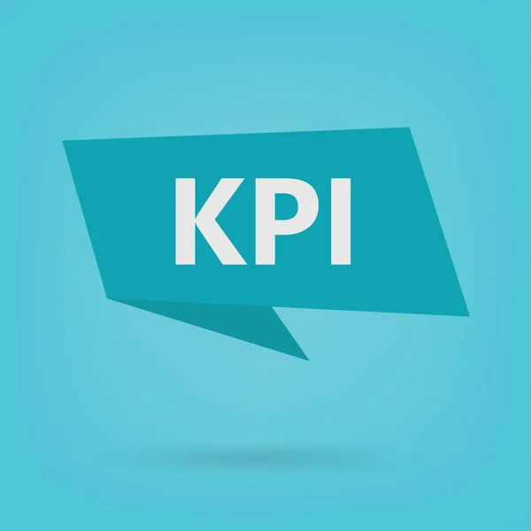 Kpi Key Performance Indicator Sull Illustrazione Adesivo Vettore — Vettoriale Stock