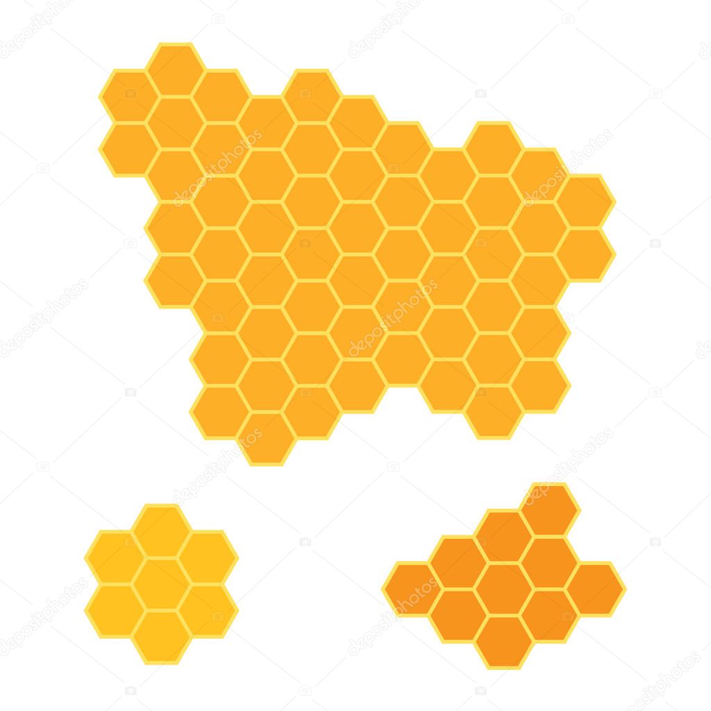 bee honeycomb- vector illustration