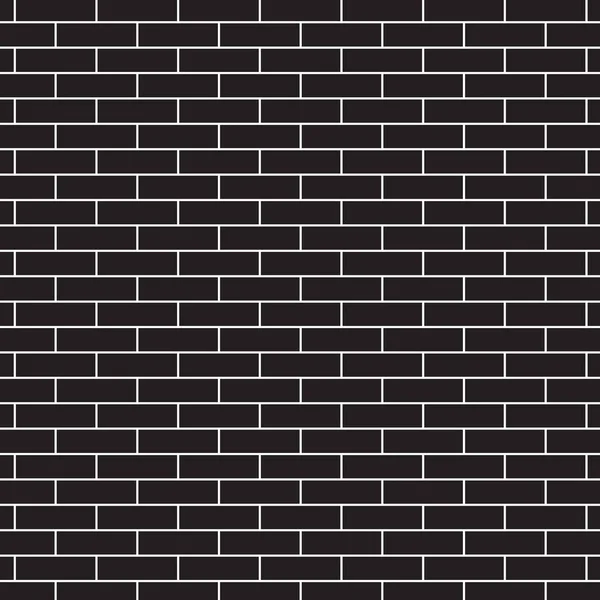 Black Brick Wall Texture Vector Illustration — Stock Vector