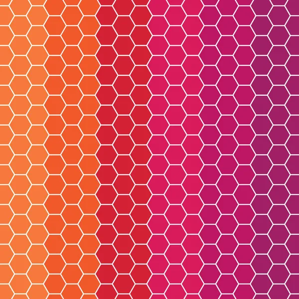 Kleurrijke Honingraat Patroon Vector Illustratie — Stockvector