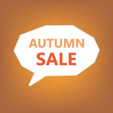 Sonbahar satış konsepti-vektör çizim