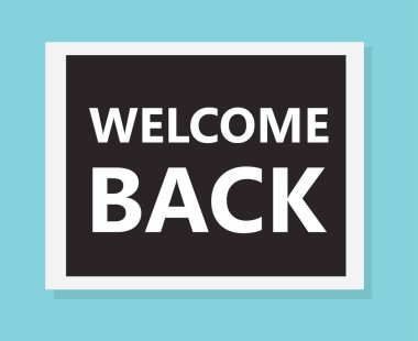 hoş geldiniz sırt kavramı-vektör çizim