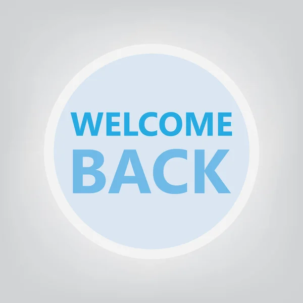 Welcome Back Concept Vector Illustration — Stock Vector