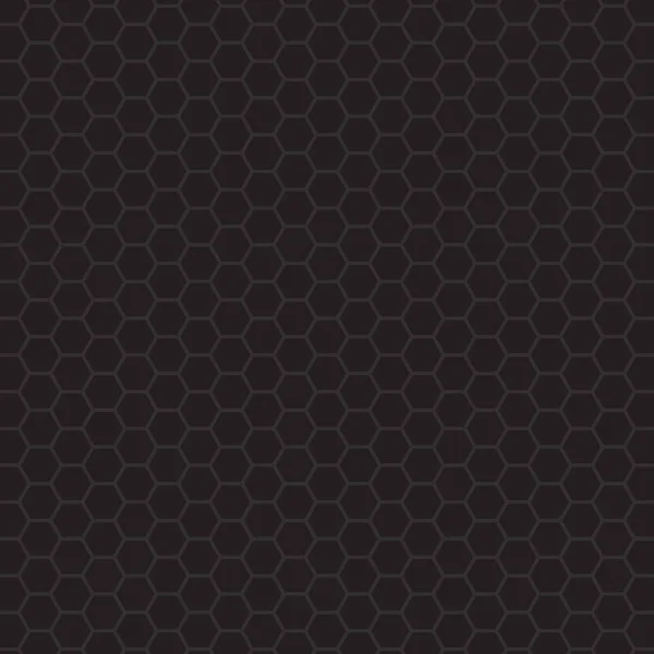 Patrón Hexagonal Negro Vector Ilustración — Vector de stock