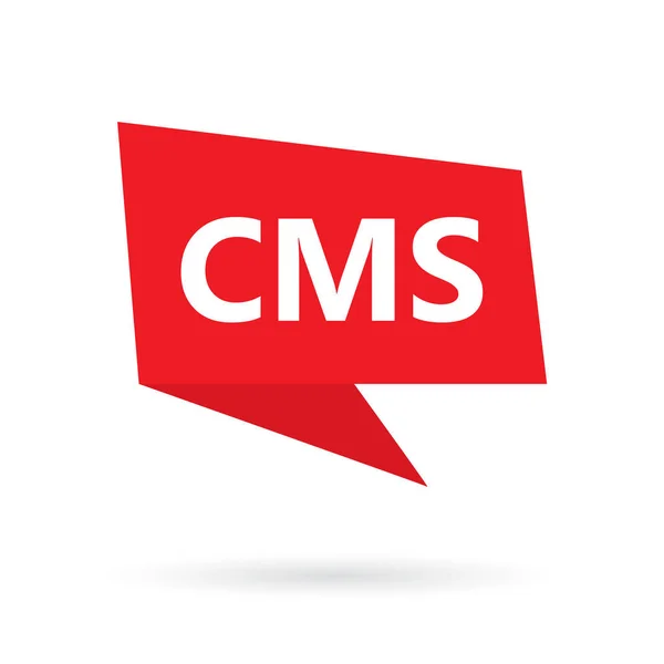 Cms Content Management System Акроним Векторной Иллюстрации Пузырьков Спирта — стоковый вектор