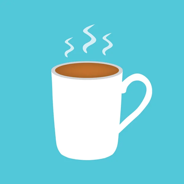 Heiße Kaffeetasse Icon Vektor Illustration — Stockvektor