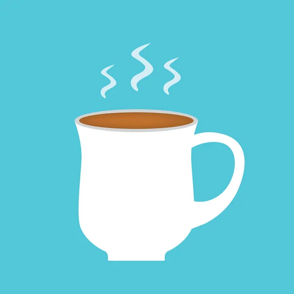 Heiße Kaffeetasse Icon Vektor Illustration — Stockvektor