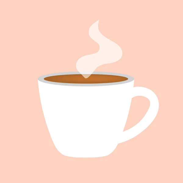 Heiße Kaffeetasse Icon Vektor Illustration — Stockvektor