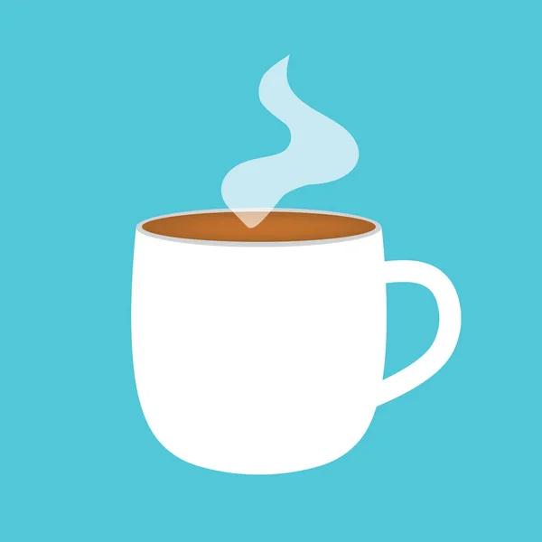Heiße Kaffeetasse Icon Vektor Illustration — Stockvektor