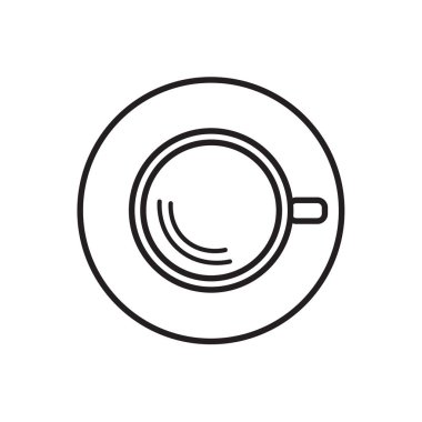 Kahve Kupası en iyi görünümü-vektör çizim