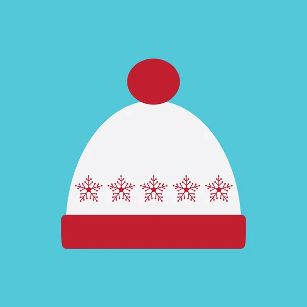 Inverno Cap Icon Ilustração Vetorial — Vetor de Stock