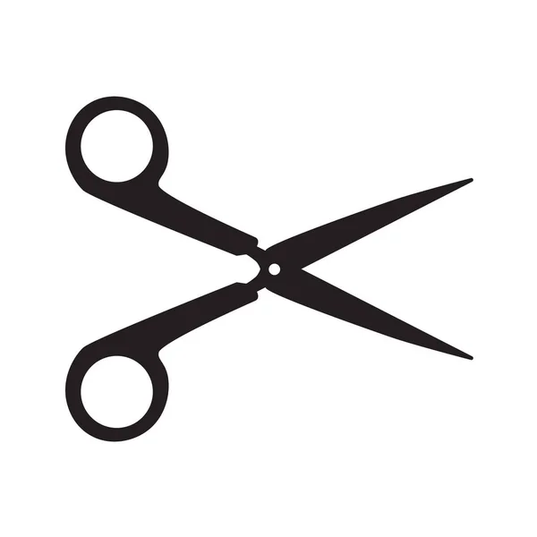 Ciseaux Noirs Icon Illustration Vectorielle — Image vectorielle