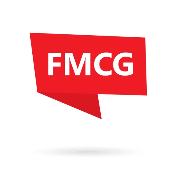 Fmcg Fast Moving Consumer Goods Acronimo Adesivo Vettoriale Illustrazione — Vettoriale Stock