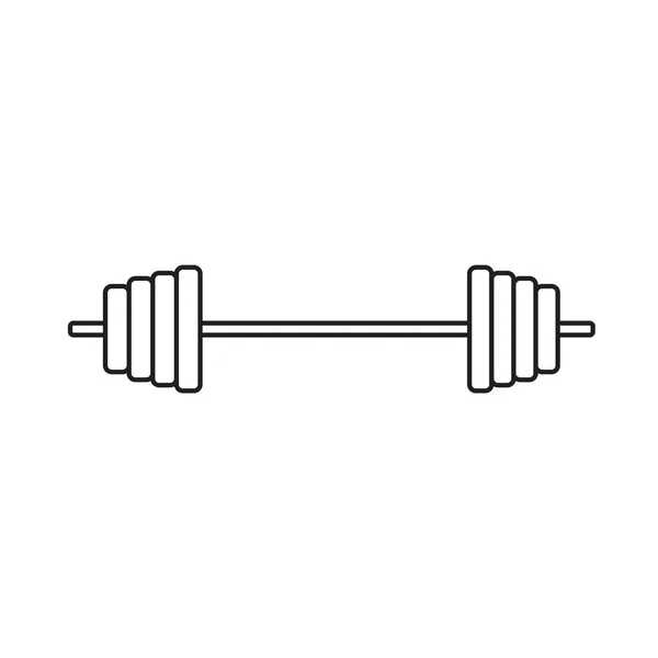 Barbell Icon Illustration Vectorielle — Image vectorielle