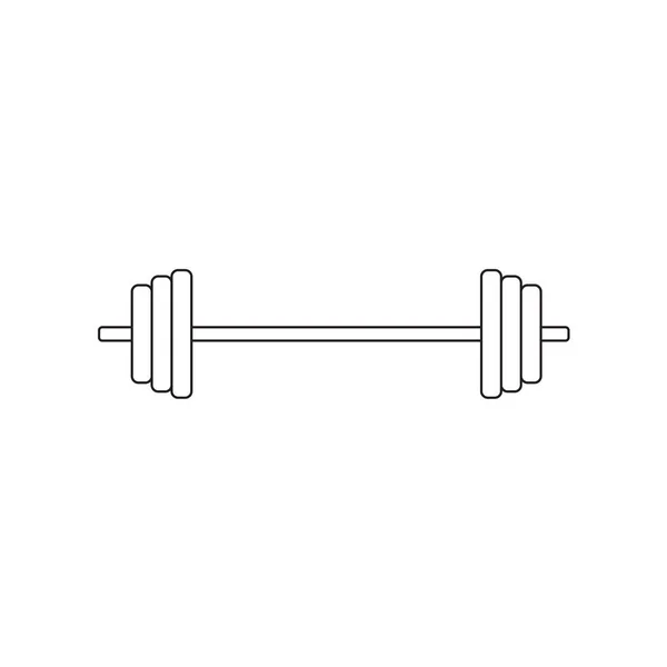 Barbell Icon Illustration Vectorielle — Image vectorielle