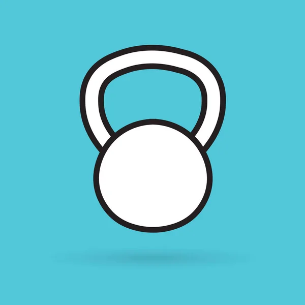 Kettlebell Icon Vektor Illustration — Stockvektor