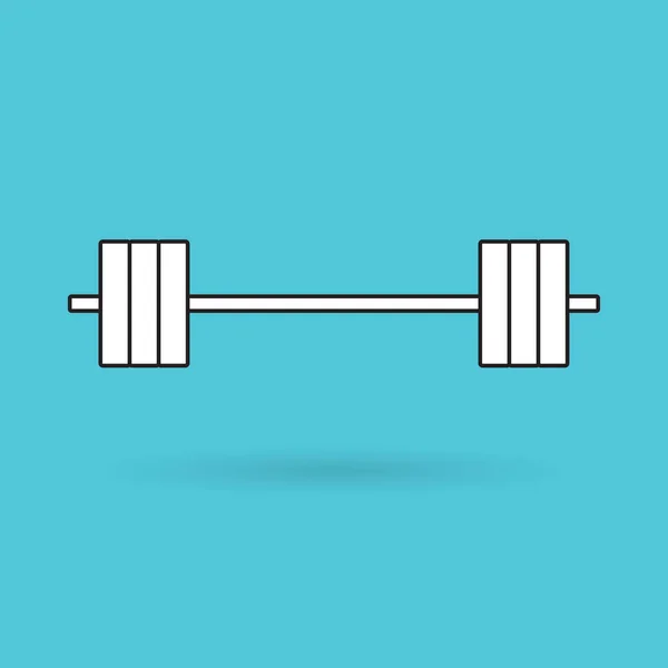 Barbell Icon Illustration Vectorielle — Image vectorielle