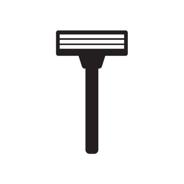 Tek kullanımlık tıraş jilet simge vektör çizim