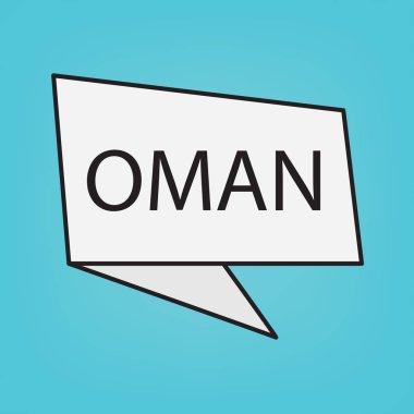 Umman word etiket-vektör çizim üzerinde