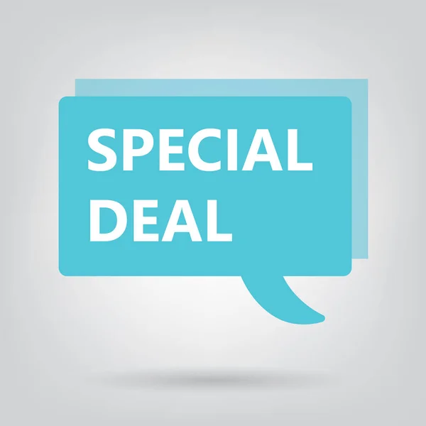 Special Deal Written Speech Bubble Vector Illustration — Stock Vector