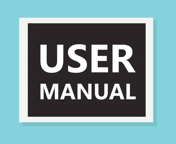 User Manual Concept Vector Illustration — Stock Vector
