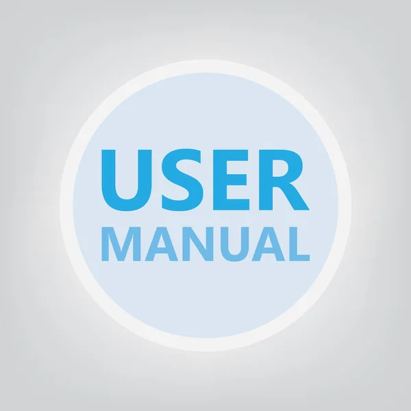 User Manual Concept Vector Illustration — Stock Vector