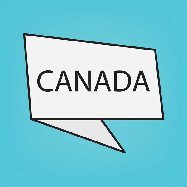 Canada Word Sticker Vector Illustration — Stock Vector