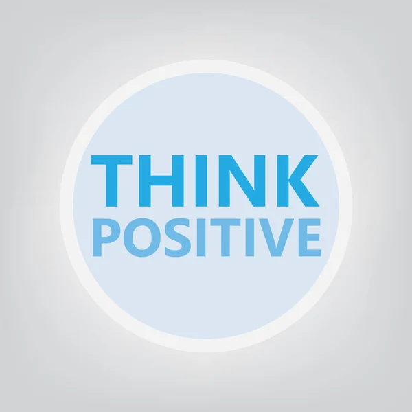 Think Positive Concept Vector Illustration — Stock Vector