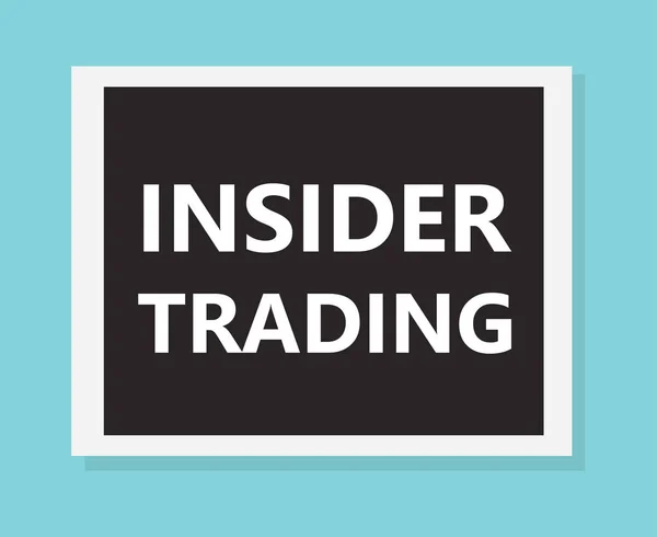 Insider Trading Concept Vector Illustration — Stock Vector